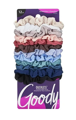 Goody Value Super Strong and Super Stretchy Skinny Scrunchie for Thick Hair - 12 Ct