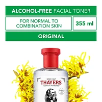 Thayers Original Facial Toner Alcohol-Free Witch Hazel and Aloe Vera, 355 mL