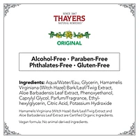 Thayers Original Facial Toner Alcohol-Free Witch Hazel and Aloe Vera, 355 mL