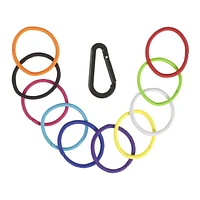 Goody Ouchless Black & Brights No Metal Elastics with Carbiner Clip - 62ct, Goody Elastics