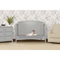 Dream On Me, Superior Slumber 6' 112 Coil Inner Spring Crib And Toddler Mattress In Grey