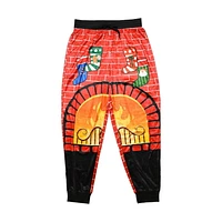 Design Lab Men's<br>Cozy Fireplace Sleepwear Pants