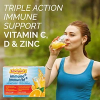 Emergen-c Emergen-c Super Orange Immune+ (24 Count), 1000mg Vitamin C/B Vitamins Mineral Supplement 12 Count, 24 packets