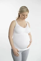 Medela Comfy Cami Bra for Maternity/Breastfeeding, White, Large