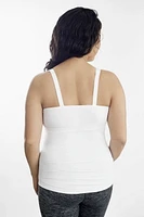 Medela Comfy Cami Bra for Maternity/Breastfeeding, White, Large