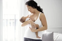 Medela Comfy Cami Bra for Maternity/Breastfeeding, White, Large