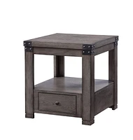 ACME Melville End Table in Ash Gray