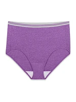 Women's Plus Fit for Me Assorted Heather Brief Underwear