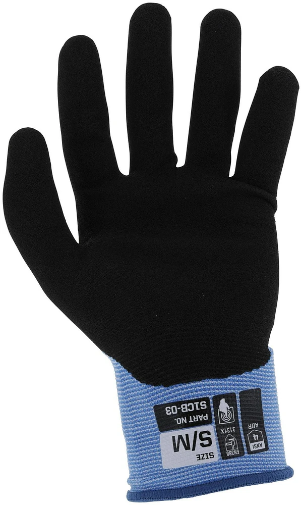 Mechanix Wear SpeedKnit™ CoolMax® Grip Work Gloves (Small/Medium, Blue), Grip