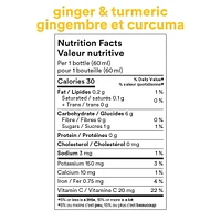 Shot biologique au gingembre et au curcuma DOSE 60 mL