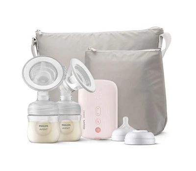 Philips Avent Double Electric Breast Pump with Natural Motion technology, SCF393/82, Avent Double Electric Breast Pump Motion tech