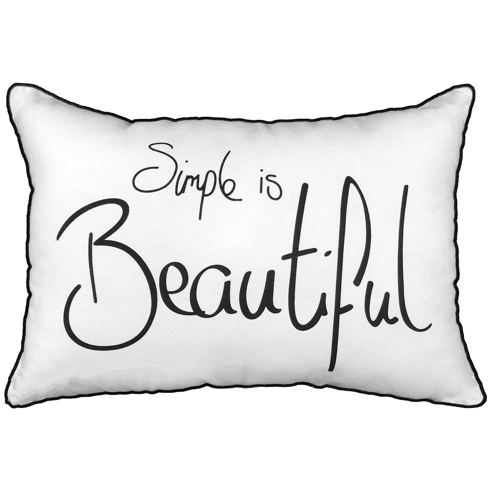 hometrends Simple and Beautiful Decorative Lumbar Pillow