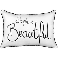 hometrends Simple and Beautiful Decorative Lumbar Pillow