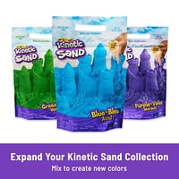 Kinetic Sand Mold n’ Flow, 1.5 Red and Teal Play Sand, 3 Tools Sensory Toys for Kids Ages 3+