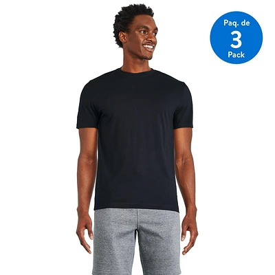 George Men's Basic Short Sleeve Tee 3-Pack