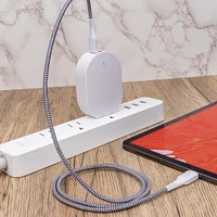 onn. Dual-Port Fast Charging USB Certified Wall Charger Kit with 20W Power Delivery, USB and USB-C Ports, Charge 2 Devices, 3 FT/10 m Braided Cable