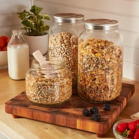 Ball Decorative Mason Jar with One Piece Stainless Steel Lid, 1.89 L (64 oz), 1 Count