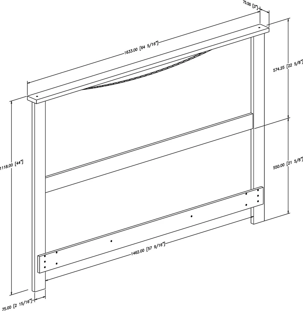 South Shore Gramercy 54/60-inches Headboard