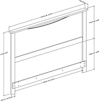 South Shore Gramercy 54/60-inches Headboard