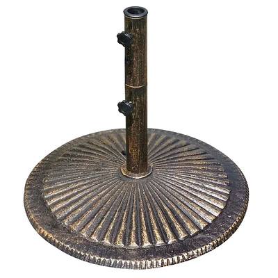 Island Umbrella 50-lb Classic Cast Iron Bronze Umbrella Base