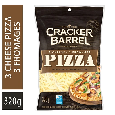 Cracker Barrel Shredded Cheese 3 Cheese Pizza