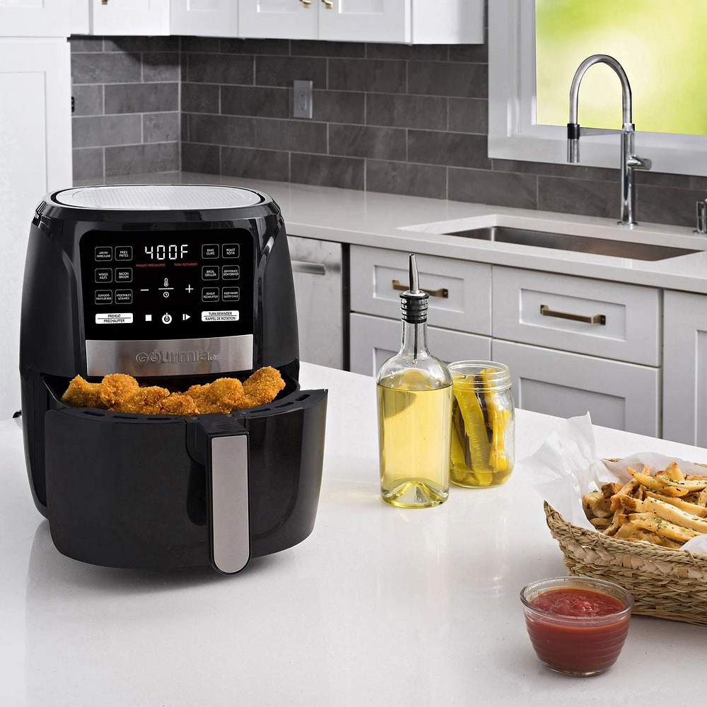 Gourmia 5-Quart Digital Air Fryer with 12-One Touch Cooking Presets, GAF556, 4.7 L / 5-QT, 12 Presets