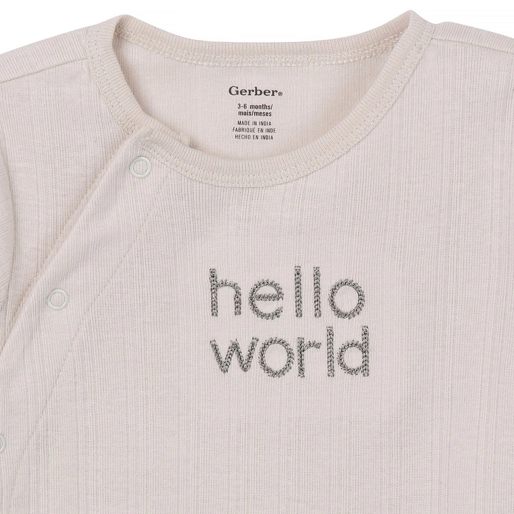 Gerber Childrenswear - Onesie + Shirt Pant Set, 3 Piece Set
