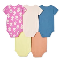George Baby Girls' Bodysuit 5-Pack