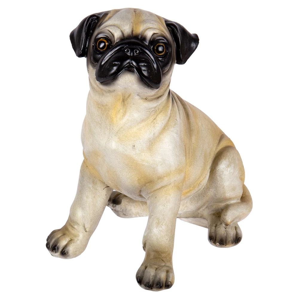 Truu Design Adorable Polyresin Pug Figurine