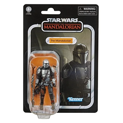 Star Wars The Vintage Collection The Mandalorian Toy, 3.75-Inch-Scale The Mandalorian Action Figure, Toys for Kids Ages 4 and Up