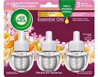 Air Wick Plug In Scented Oil, 3 Refills, Summer Delights, (3x20mL), 3x20ml