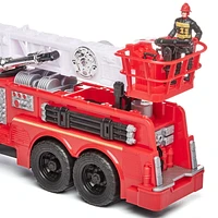 Kid Connection Fire Truck Play Set, 10 Pieces, Light & Sound, Kid Connection Fire Truck Play Set