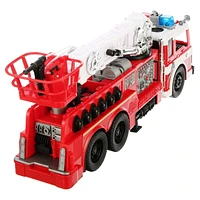 Kid Connection Fire Truck Play Set, 10 Pieces, Light & Sound, Kid Connection Fire Truck Play Set