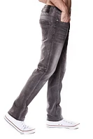 Jeaniologie ™ Men 5-Pocket Straight Fit Jeans | Grey, Sizes 28 - 38