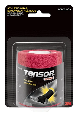 Bandage athlétique autoadhérent Tensor(MC) Sport, rouge, 7,62 cm x 4,57 m (3 po x 180 po)