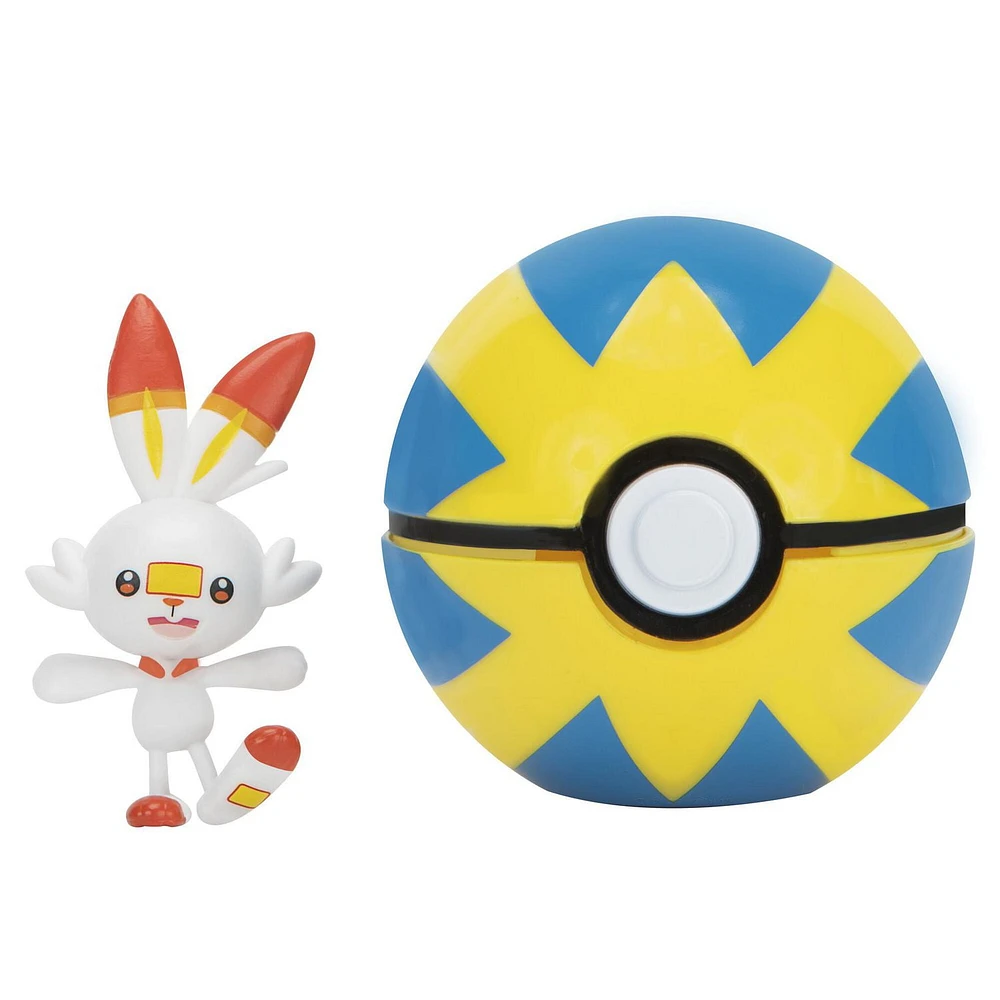 Pokémon 'Clip 'N' Go - Scorbunny + Quick Ball