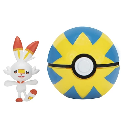 Pokémon 'Clip 'N' Go - Scorbunny + Quick Ball