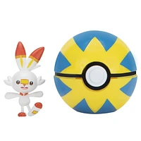 Pokémon 'Clip 'N' Go - Scorbunny + Quick Ball