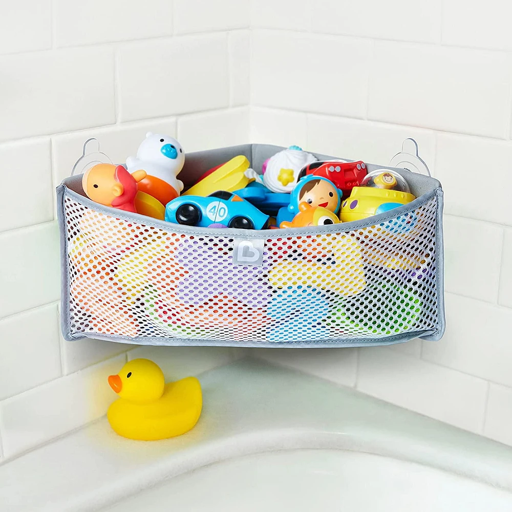 Organisateur de jouets de bain en coin haut et sec Munchkin, Gris Organisateur de bain