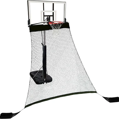 Hathaway Rebounder Basketball Return System for Shooting Practice with Heavy Duty Black Polyester Net