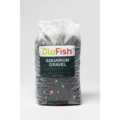 GloFish Aquarium Gravel Black Fluorescent