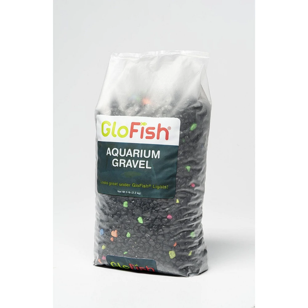 GloFish Aquarium Gravel Black Fluorescent