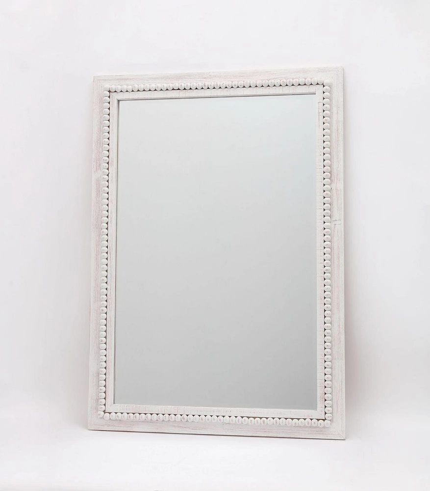 Birkin White Wash Mirror, 29X41"