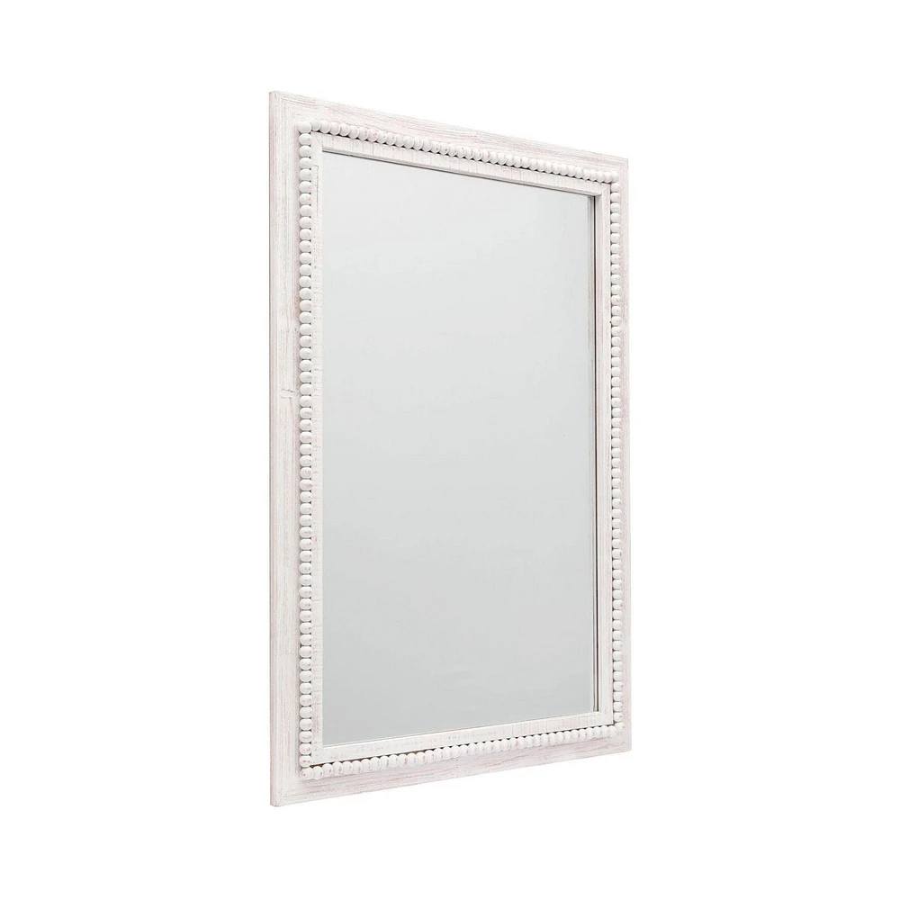 Birkin White Wash Mirror, 29X41"