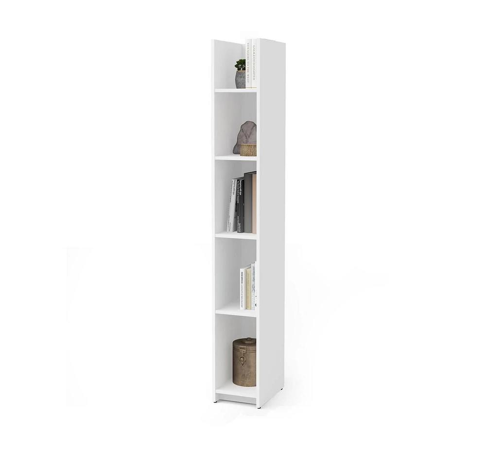 Bestar Small Space 10“ Narrow shelving unit in white