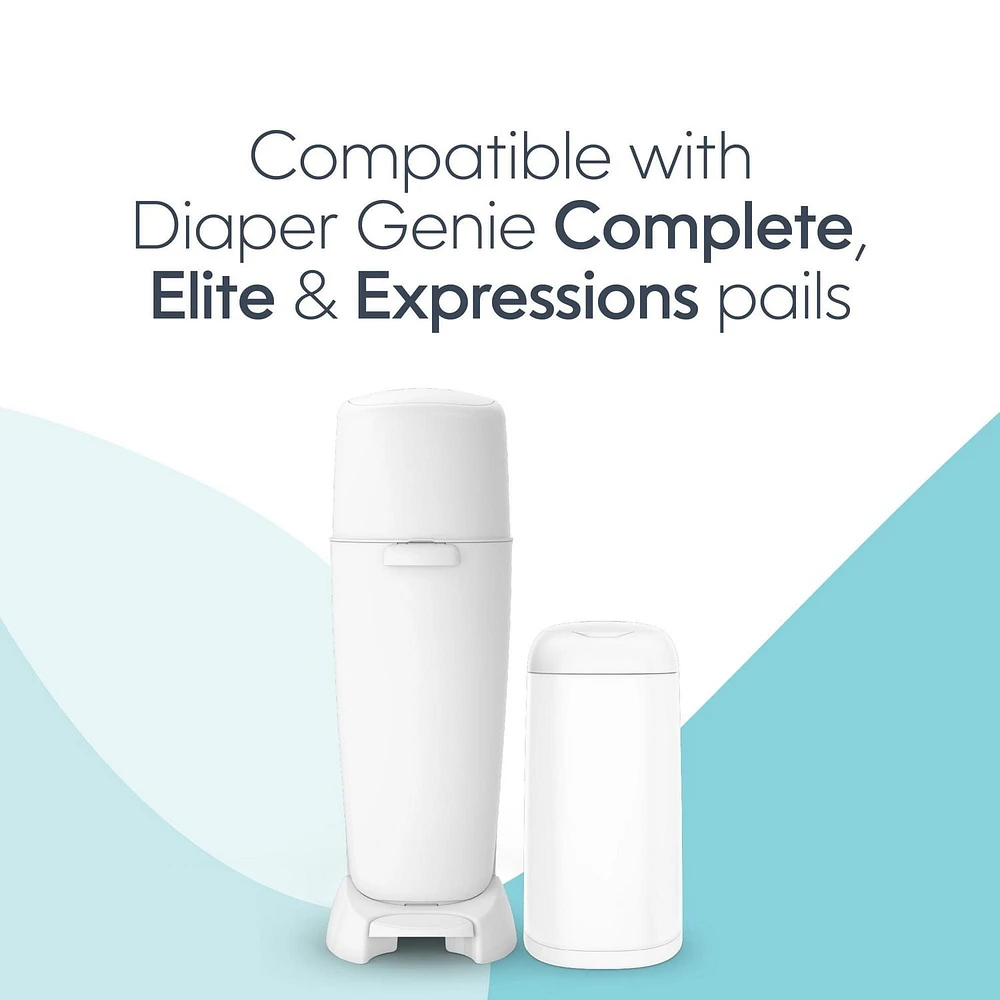 Recharge ronde non-parfumée pour poubelle à couches Diaper Genie Emballage de 3 recharges