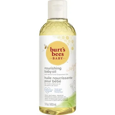 Burt’s Bees® Baby™ Nourishing Baby Oil, 100% Natural Origin Baby Skin Care, Paraben Free,