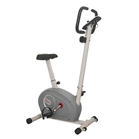 Sunny Health & Fitness Magnetic Resistance Upright Bike with Adjustable Seat, Magnetic Resistance, & Device Holder - SF-B2906