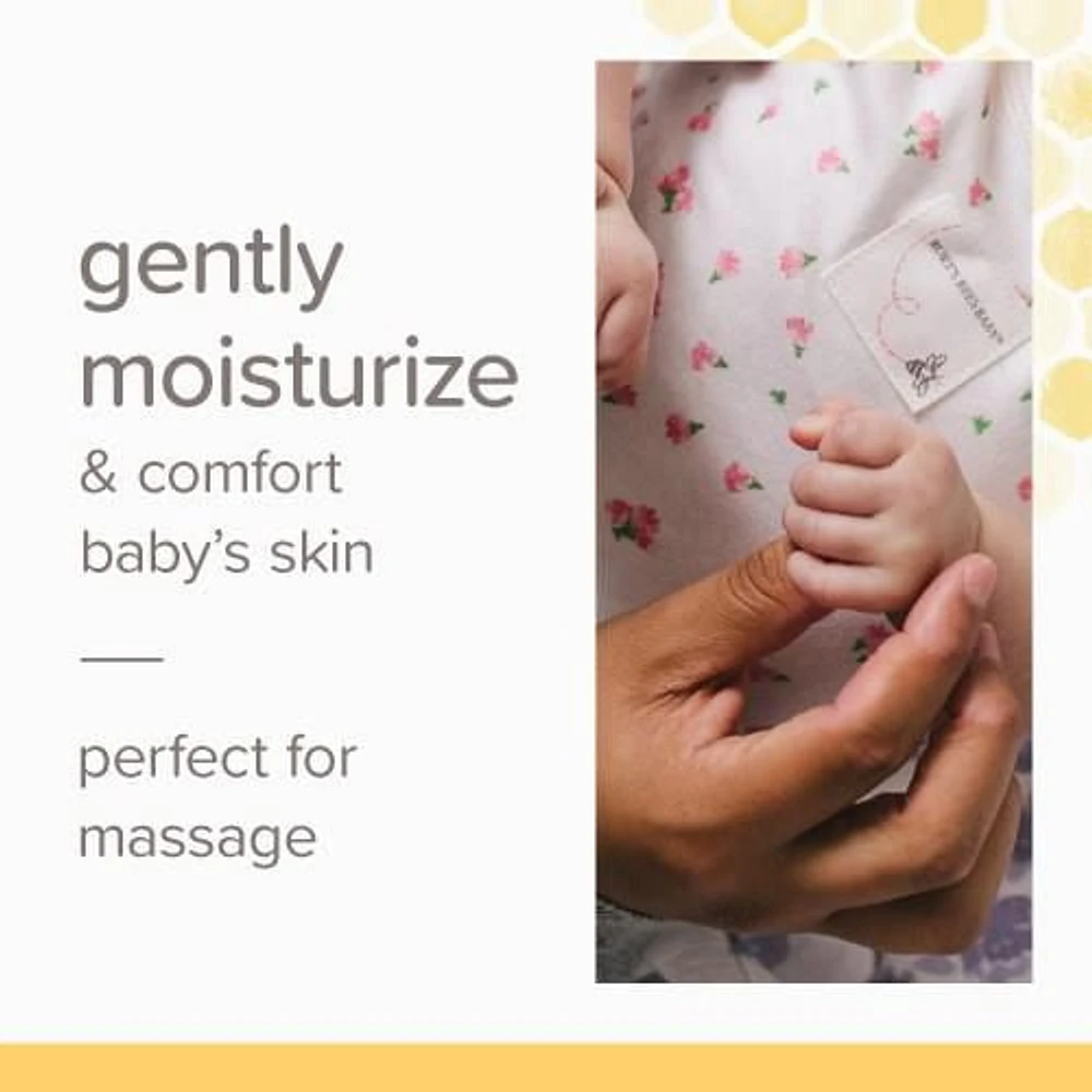 Burt’s Bees® Baby™ Nourishing Baby Oil, 100% Natural Origin Baby Skin Care, Paraben Free,