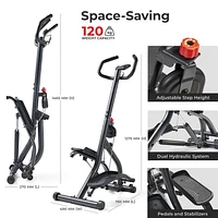 Sunny Health & Fitness Climber Stepper with Handlebar – SF-S021001